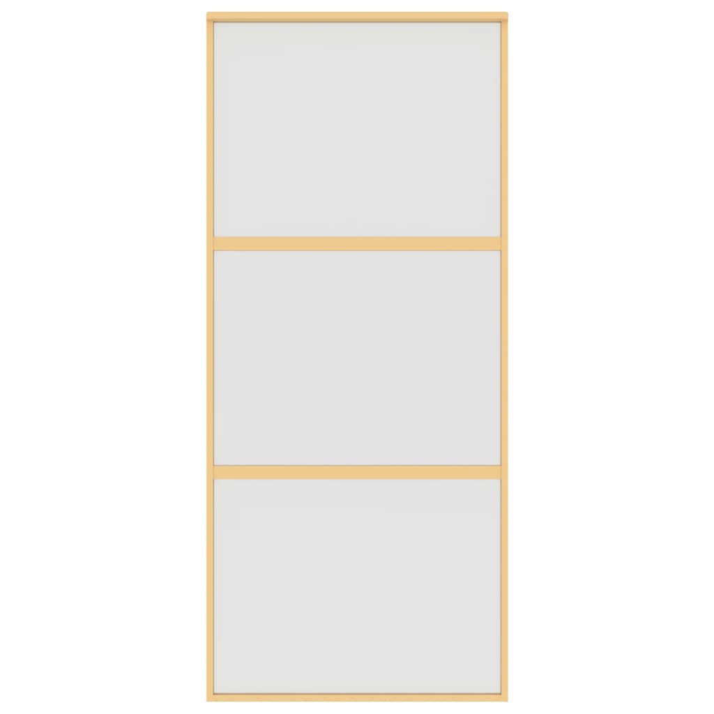 Schiebetür Golden 90x205 cm Matt ESG-Glas und Aluminium