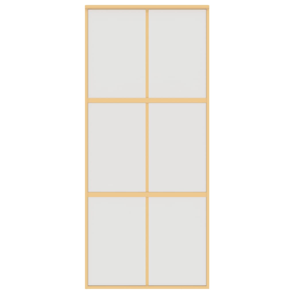 Schiebetür Golden 90x205 cm Matt ESG-Glas und Aluminium