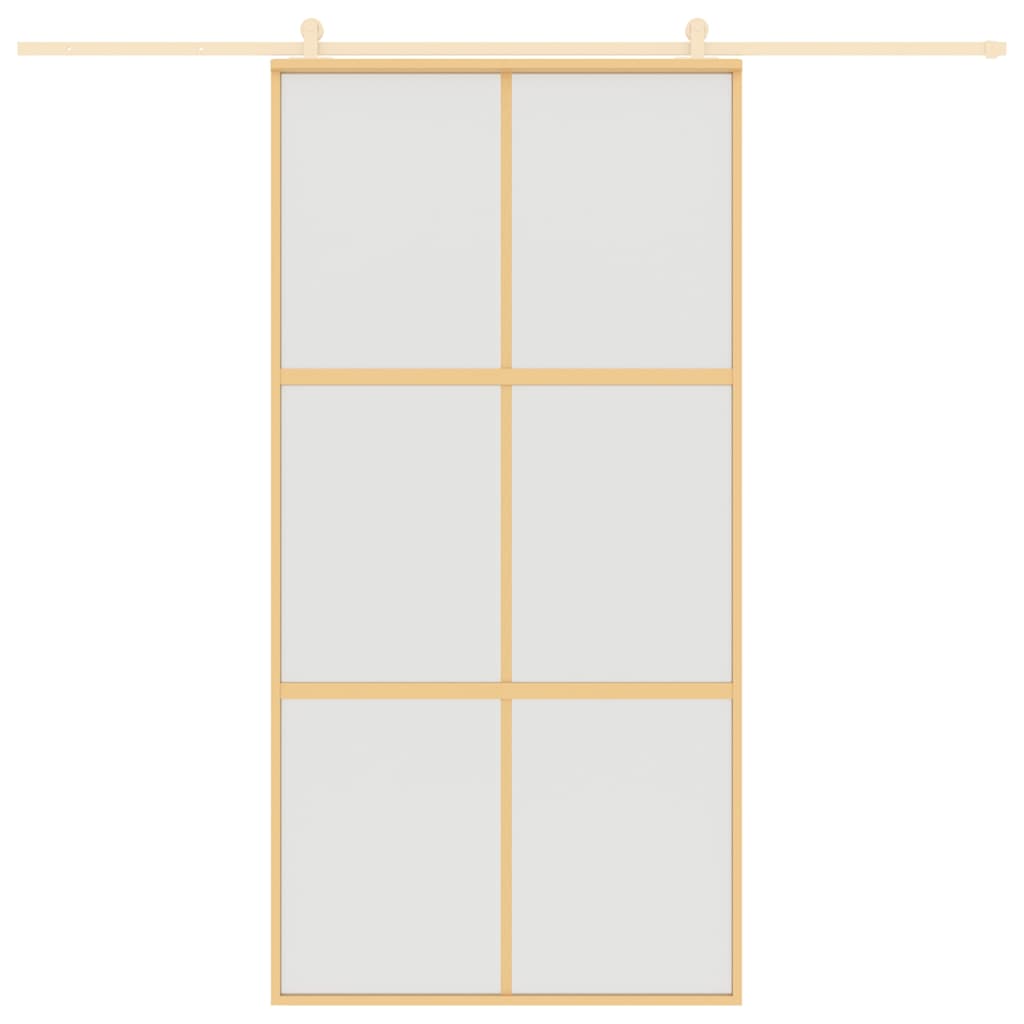 Schiebetür Golden 102,5x205 cm Matt ESG-Glas und Aluminium