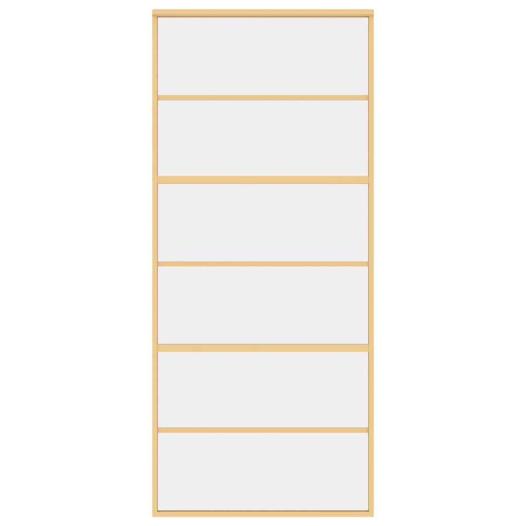 Schiebetür Golden 90x205 cm ESG-Klarglas und Aluminium
