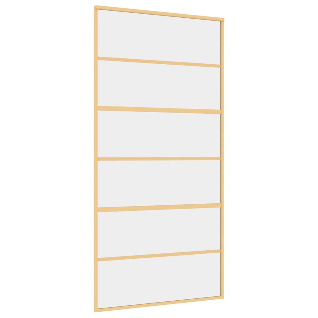 Schiebetür Golden 102,5x205 cm ESG-Klarglas und Aluminium