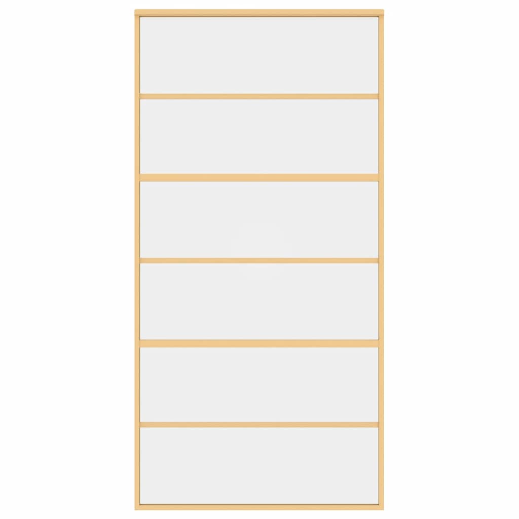 Schiebetür Golden 102,5x205 cm ESG-Klarglas und Aluminium