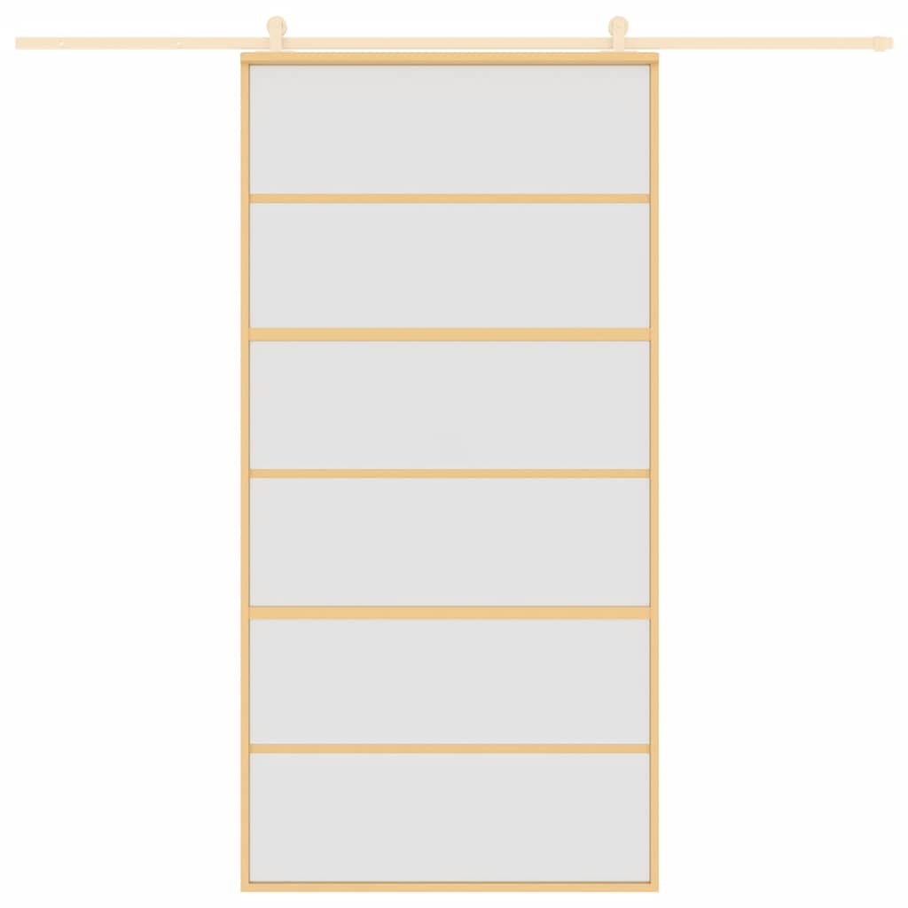 Schiebetür Golden 102,5x205 cm Matt ESG-Glas und Aluminium