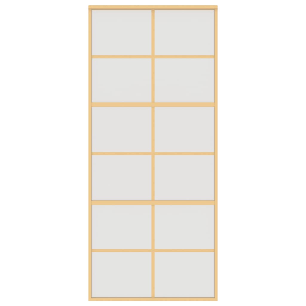 Schiebetür Golden 90x205 cm Matt ESG-Glas und Aluminium