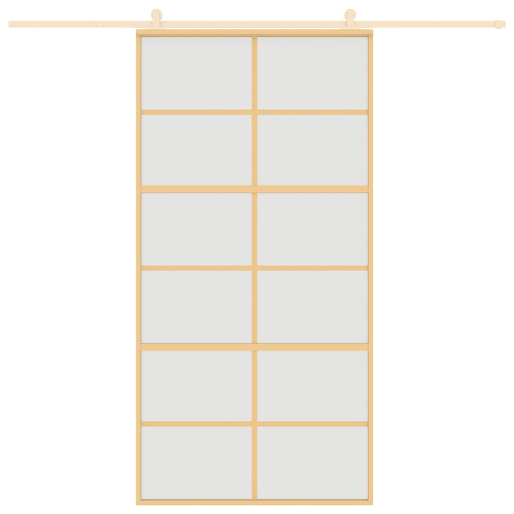 Schiebetür Golden 102,5x205 cm Matt ESG-Glas und Aluminium