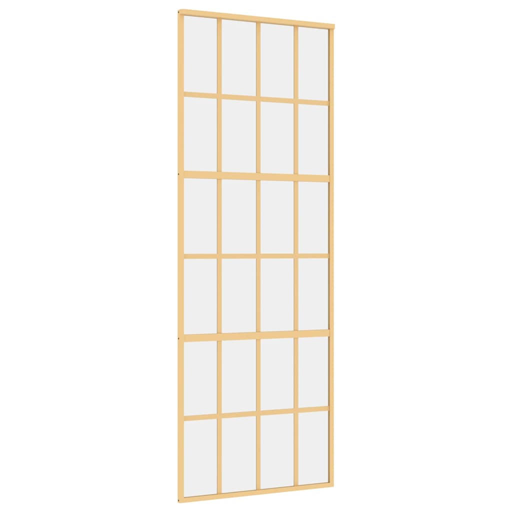 Schiebetür Golden 76x205 cm ESG-Klarglas und Aluminium