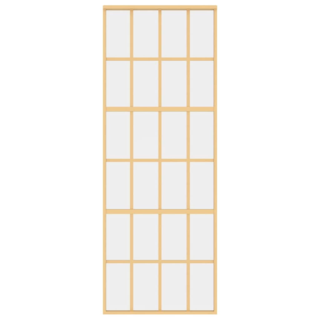 Schiebetür Golden 76x205 cm ESG-Klarglas und Aluminium