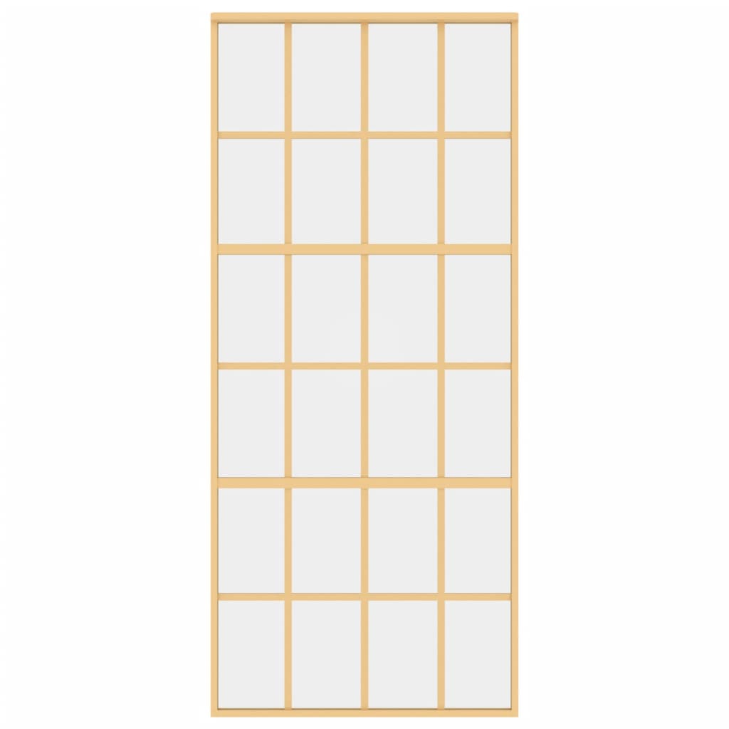 Schiebetür Golden 90x205 cm ESG-Klarglas und Aluminium