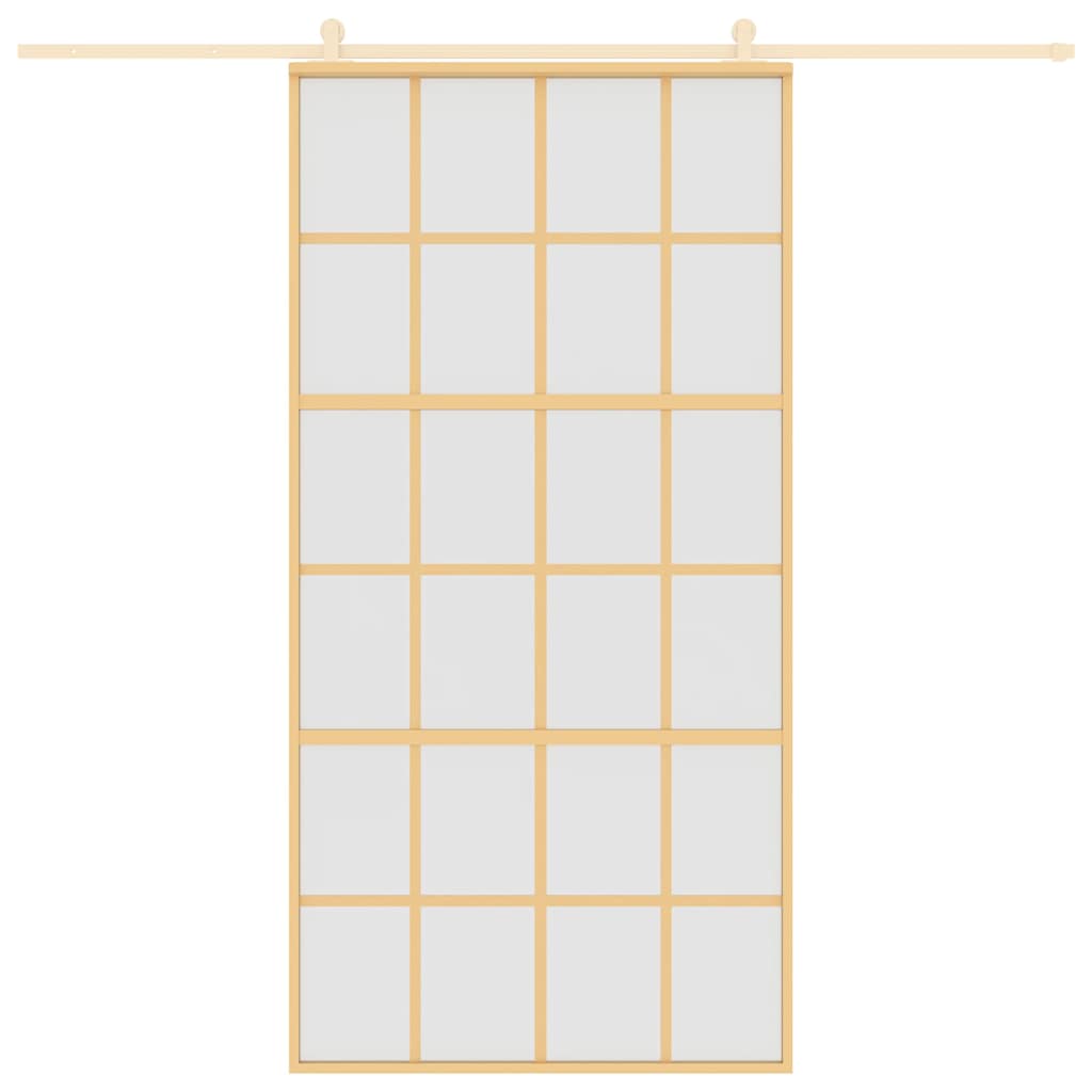 Schiebetür Golden 102,5x205 cm Matt ESG-Glas und Aluminium