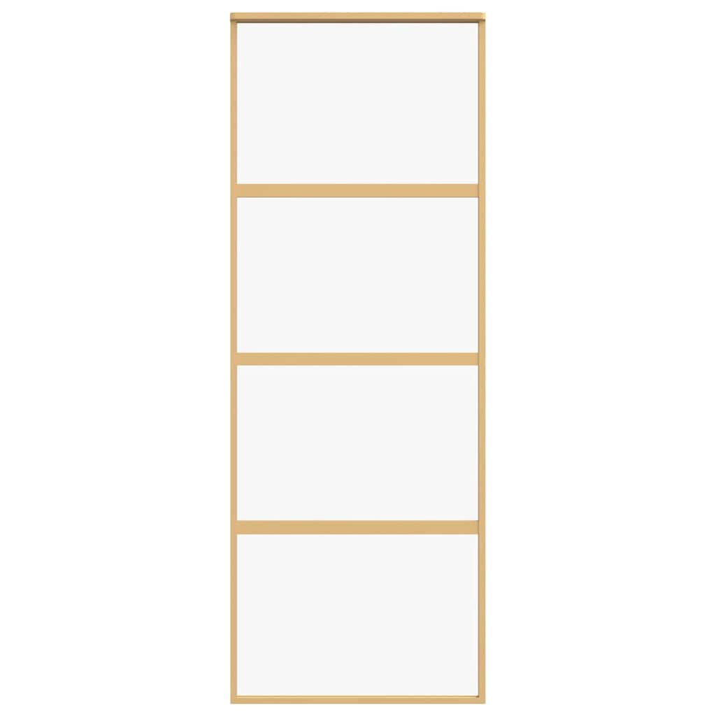 Schiebetür Golden 76x205 cm ESG-Klarglas und Aluminium