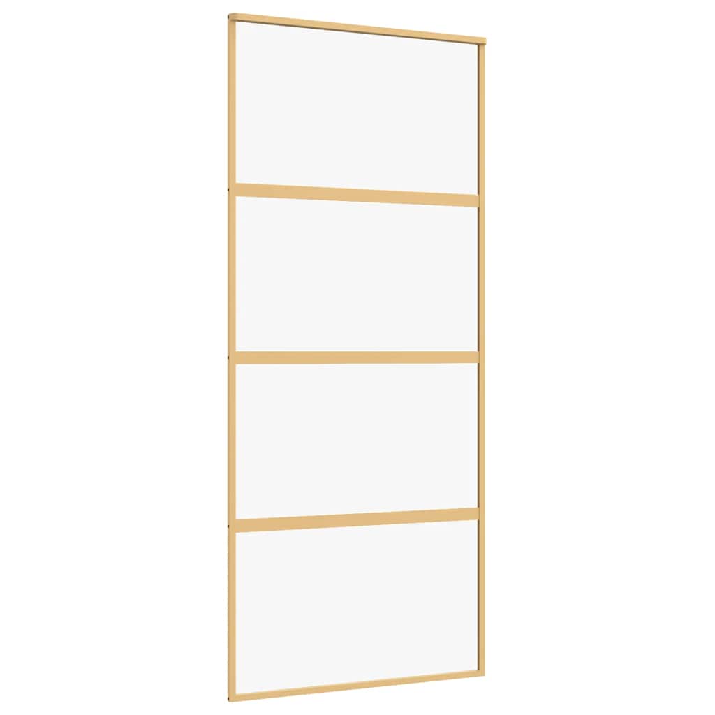 Schiebetür Golden 90x205 cm ESG-Klarglas und Aluminium