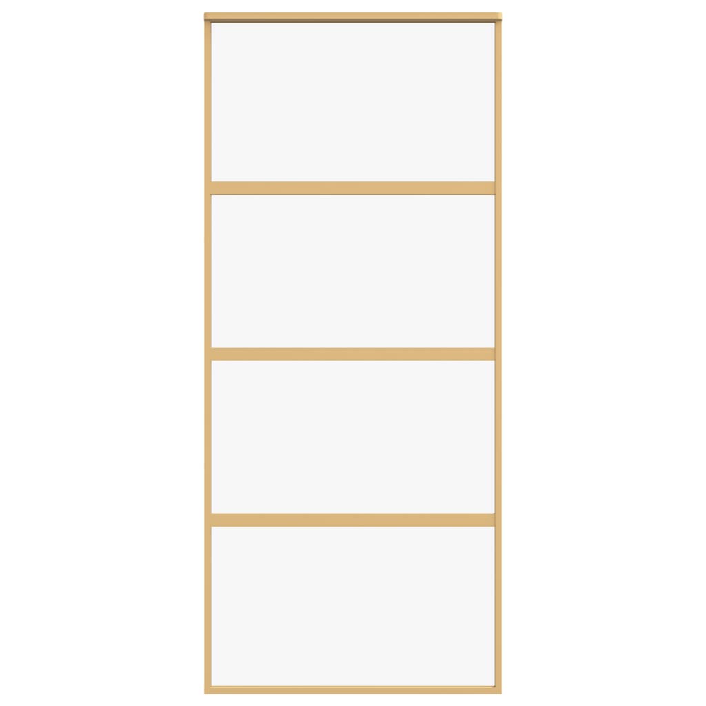 Schiebetür Golden 90x205 cm ESG-Klarglas und Aluminium