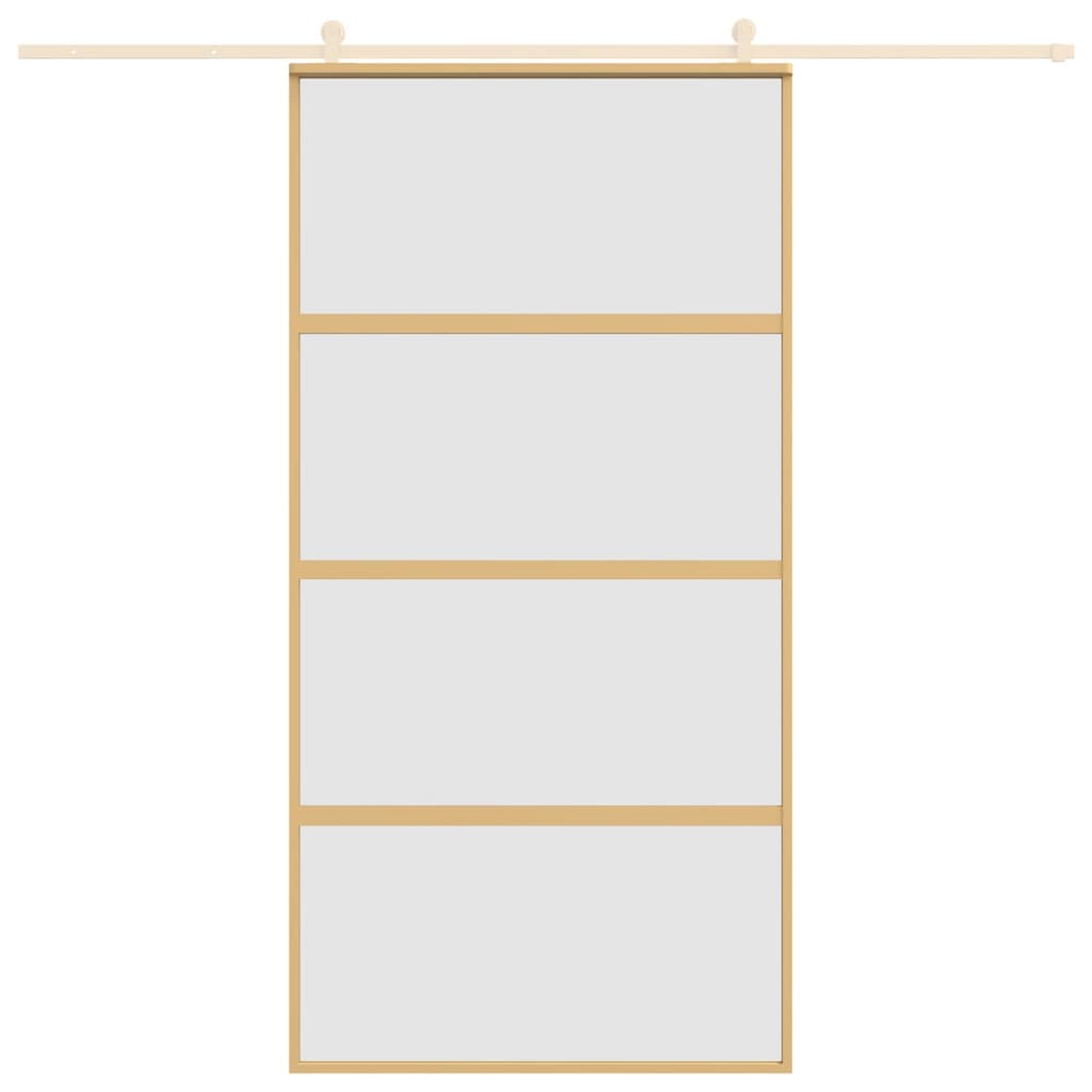 Schiebetür Golden 102,5x205 cm Matt ESG-Glas und Aluminium