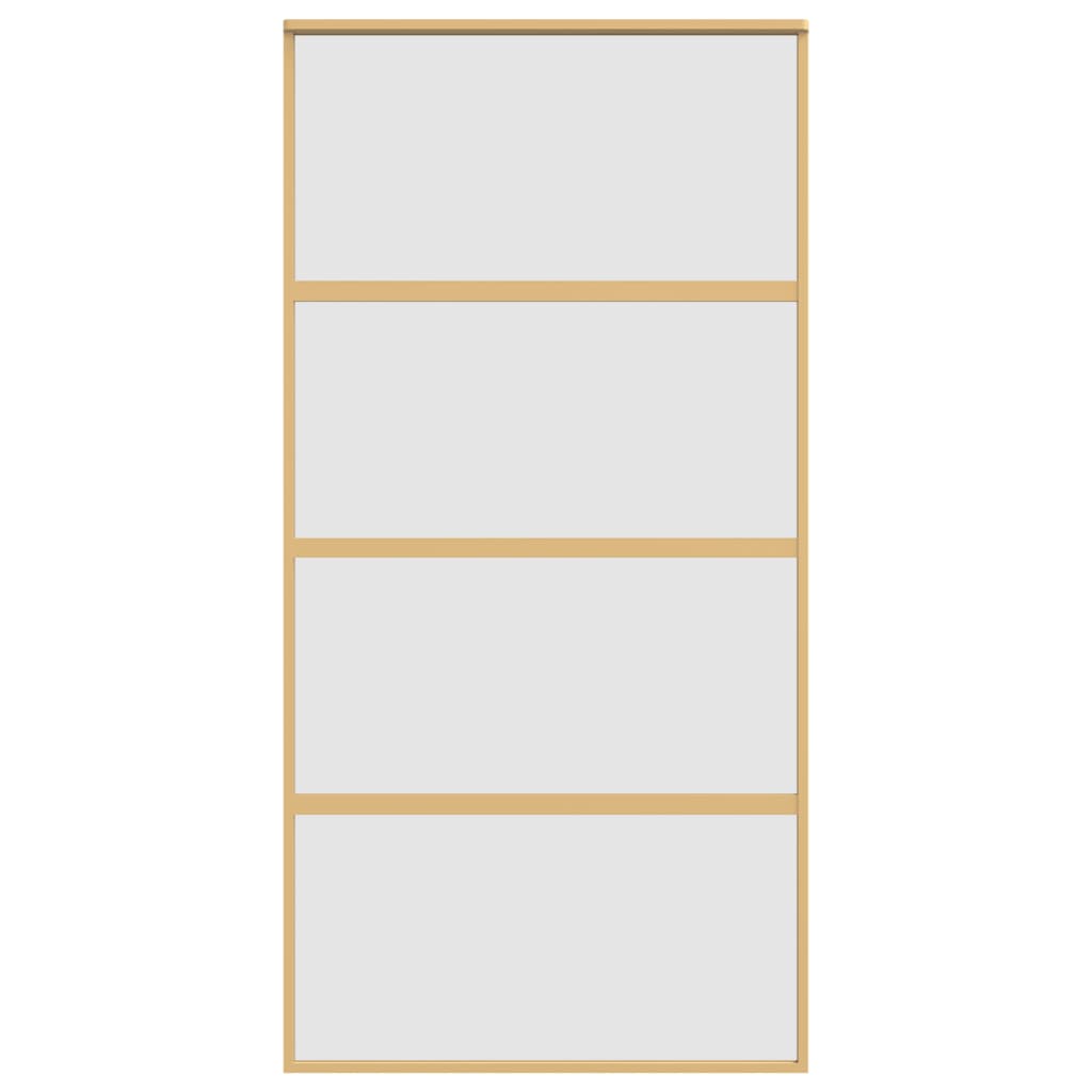 Schiebetür Golden 102,5x205 cm Matt ESG-Glas und Aluminium