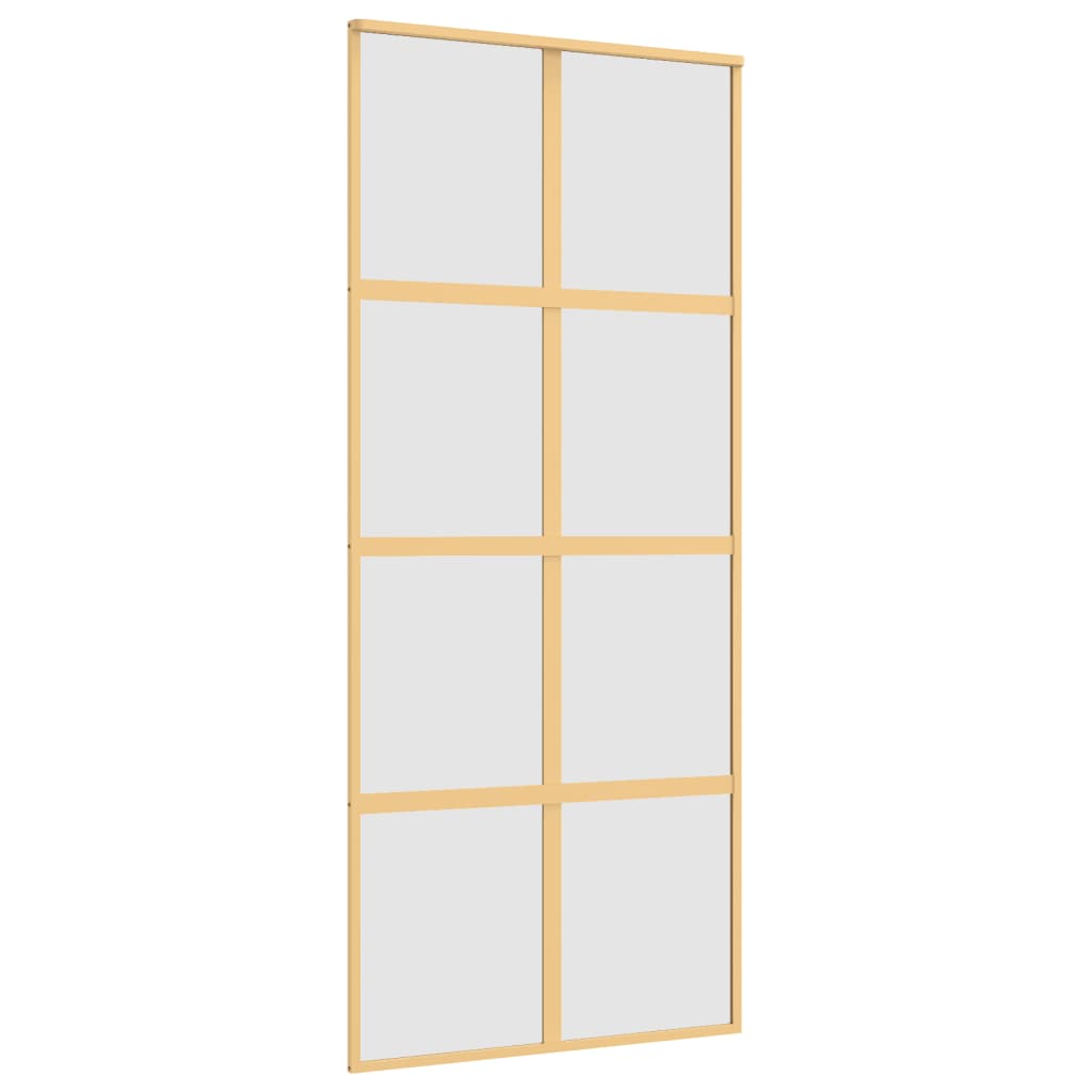 Schiebetür Golden 90x205 cm Matt ESG-Glas und Aluminium