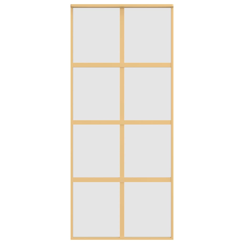 Schiebetür Golden 90x205 cm Matt ESG-Glas und Aluminium