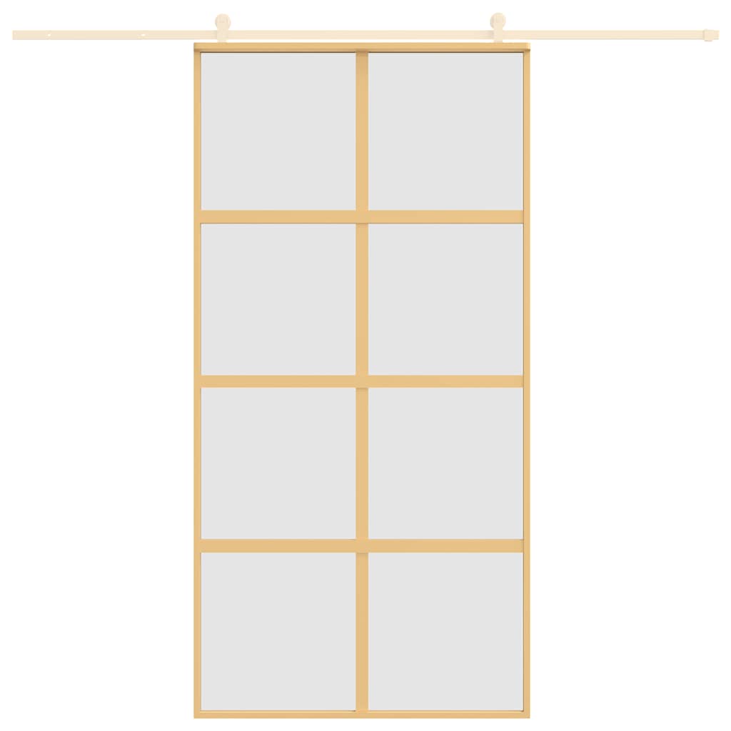Schiebetür Golden 102,5x205 cm Matt ESG-Glas und Aluminium