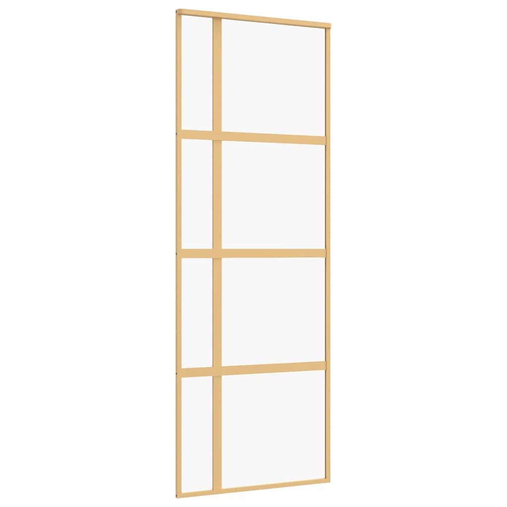 Schiebetür Golden 76x205 cm ESG-Klarglas und Aluminium