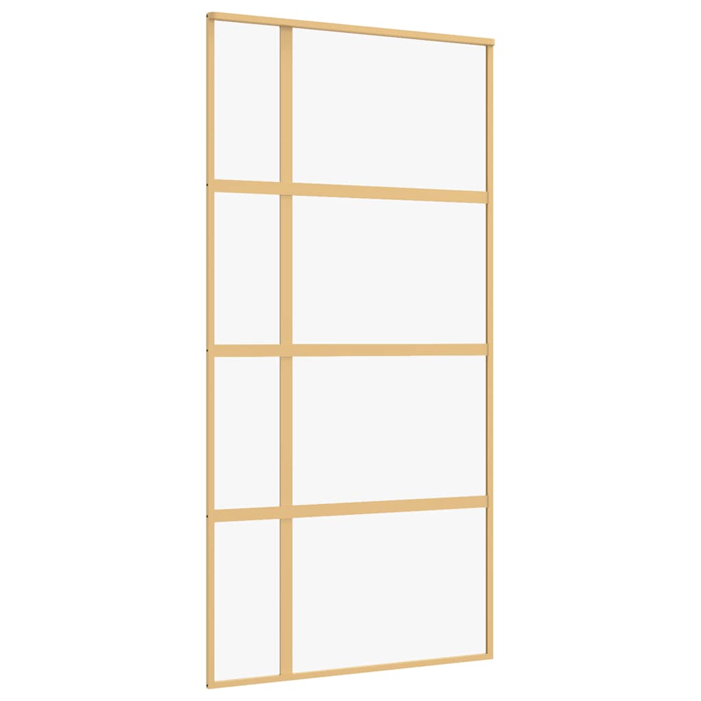 Schiebetür Golden 102,5x205 cm ESG-Klarglas und Aluminium
