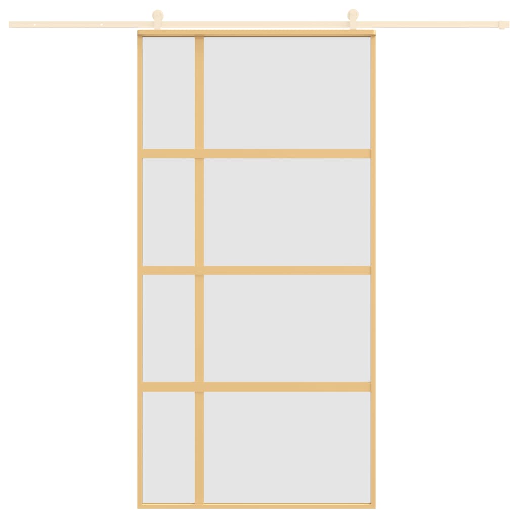 Schiebetür Golden 102,5x205 cm Matt ESG-Glas und Aluminium