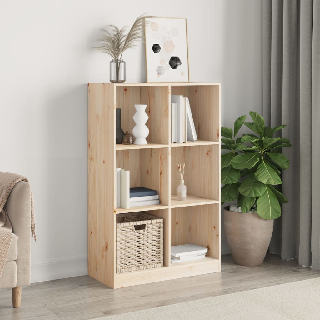 Bookshelf 70x33x110 cm solid pine wood