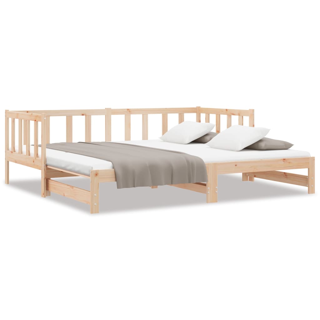 Daybed extendable 90x200 cm solid pine wood