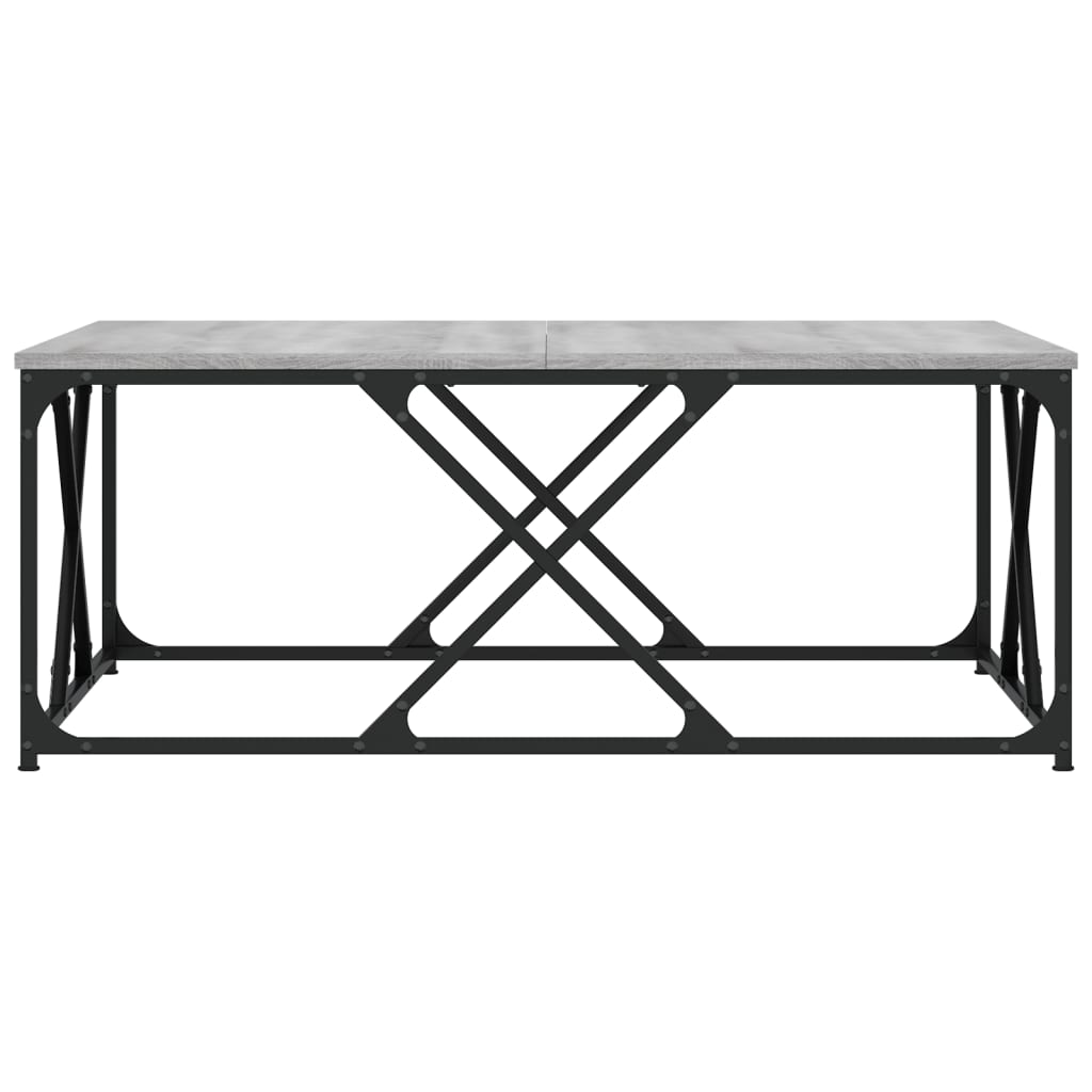 Couchtisch Grau Sonoma 100x100x40 cm Holzwerkstoff