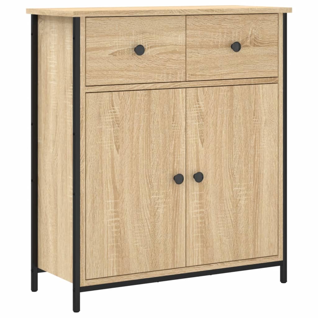 Sideboard Sonoma Oak 70x30x80 cm Wood Material