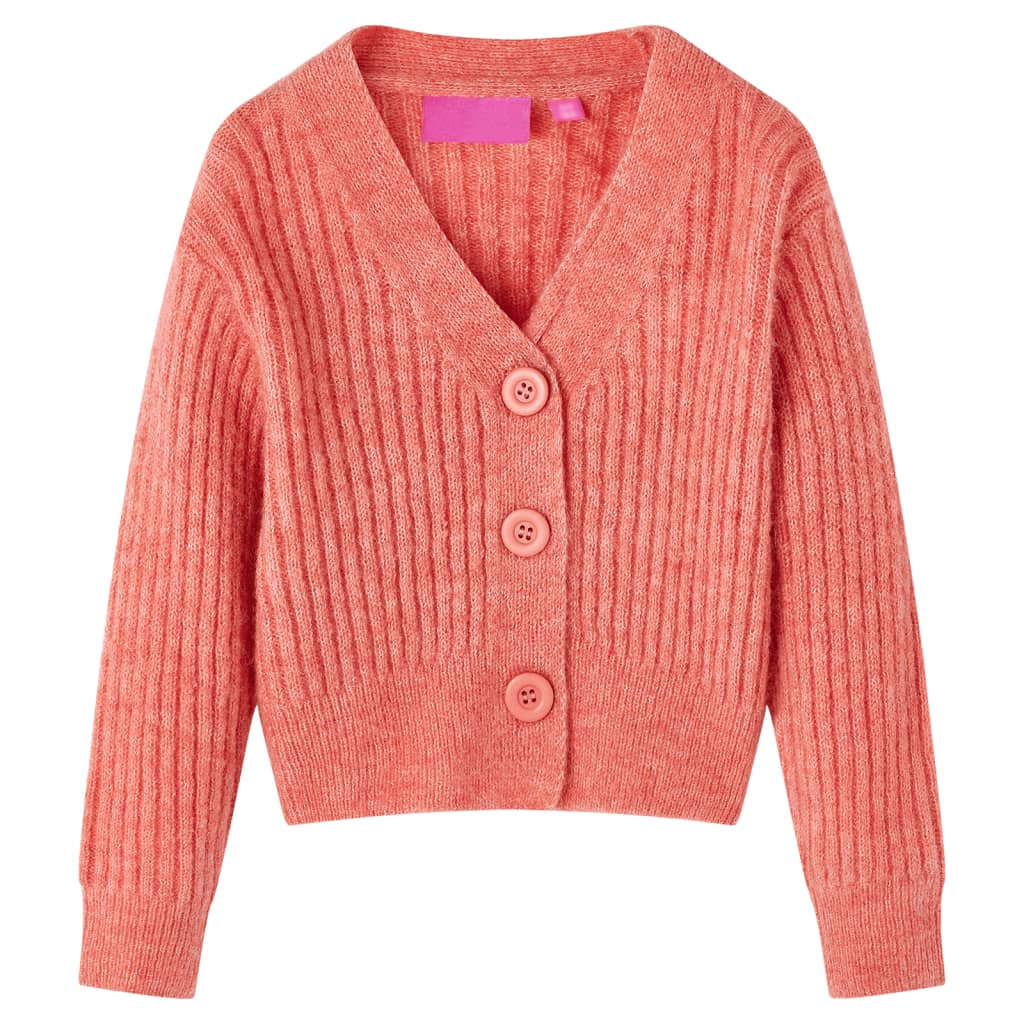 Kinder-Strickjacke Mittelrosa 140
