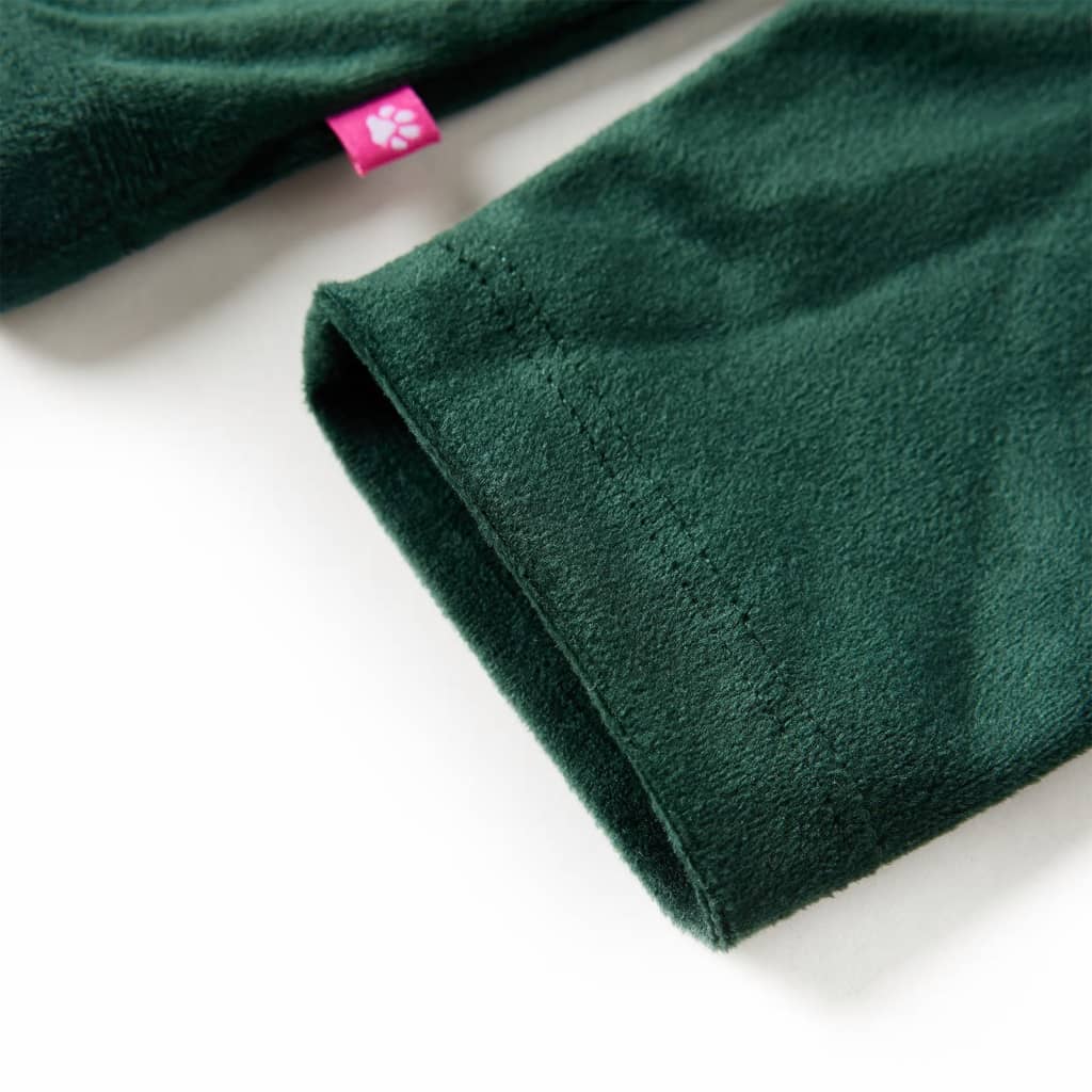 Kinderbluse mit Rüschen Dunkelgrün 116