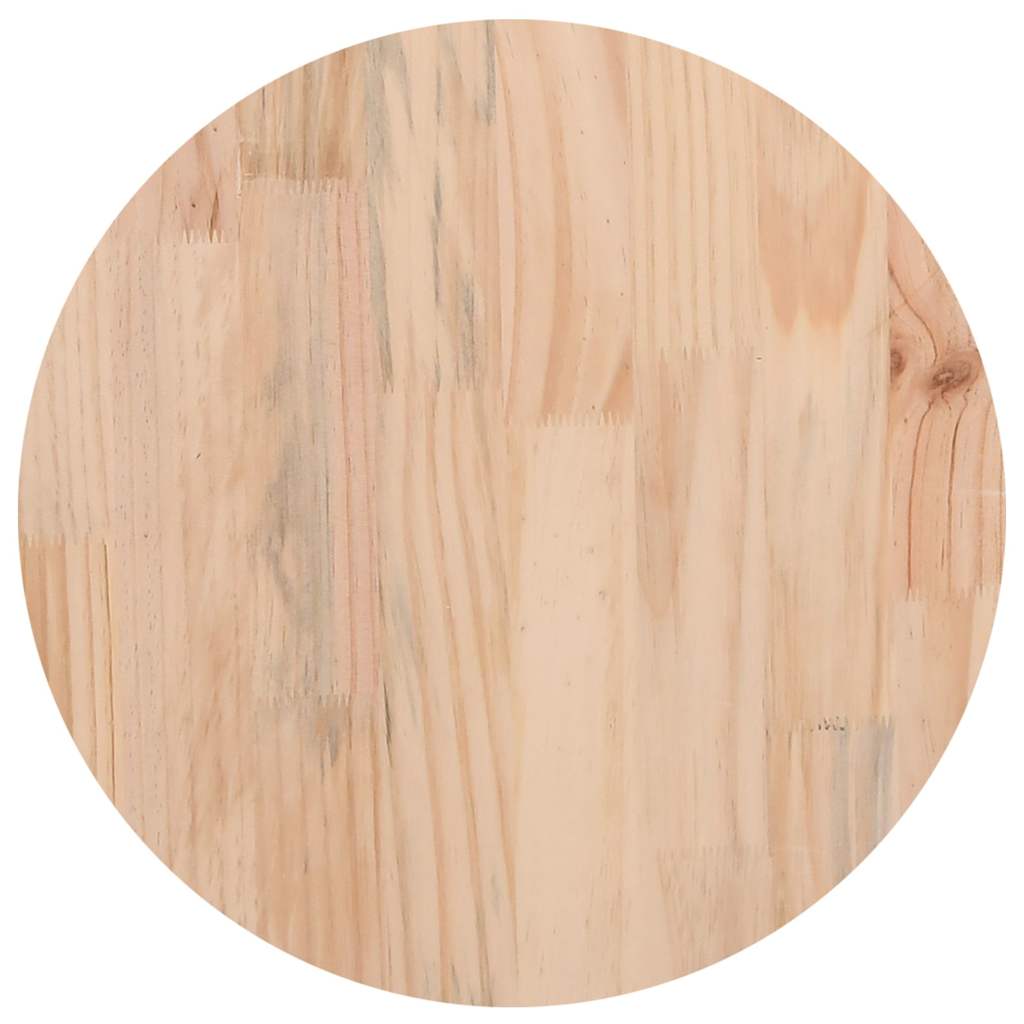 Tischplatte Rund Ø30x3 cm Massivholz Kiefer