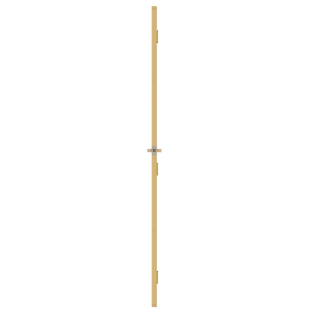 Innentür Schlank Golden 76x201,5 cm Hartglas und Aluminium