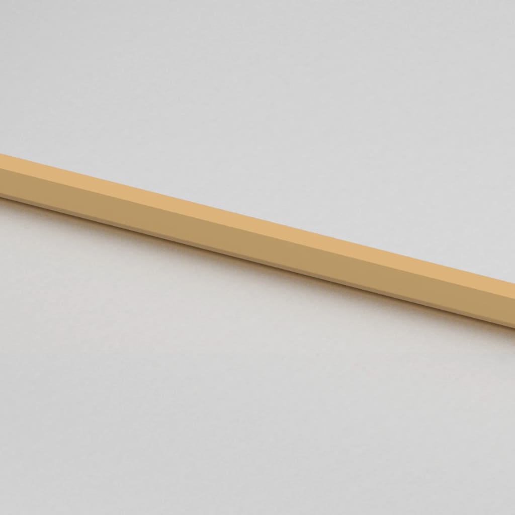 Innentür Schlank Golden 102,5x201,5 cm Hartglas und Aluminium