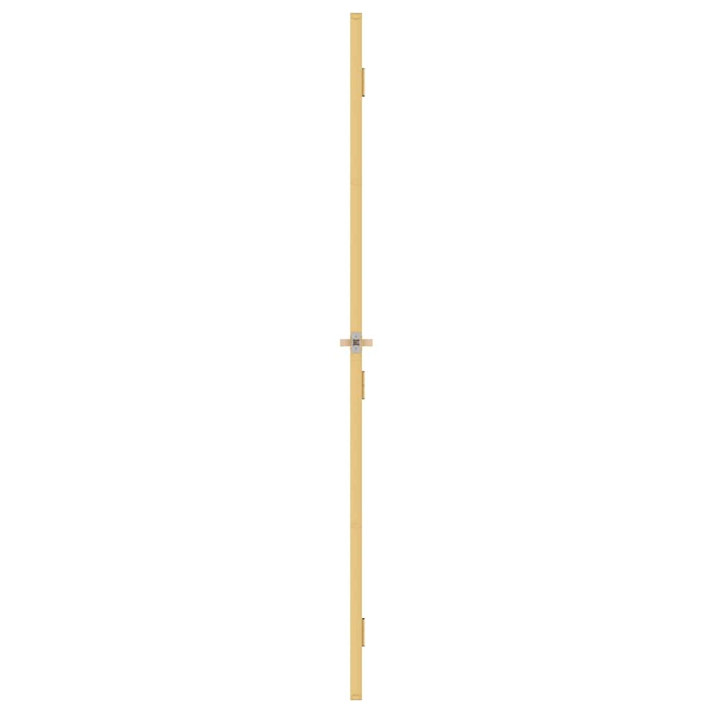 Innentür Schlank Golden 83x201,5 cm Hartglas und Aluminium
