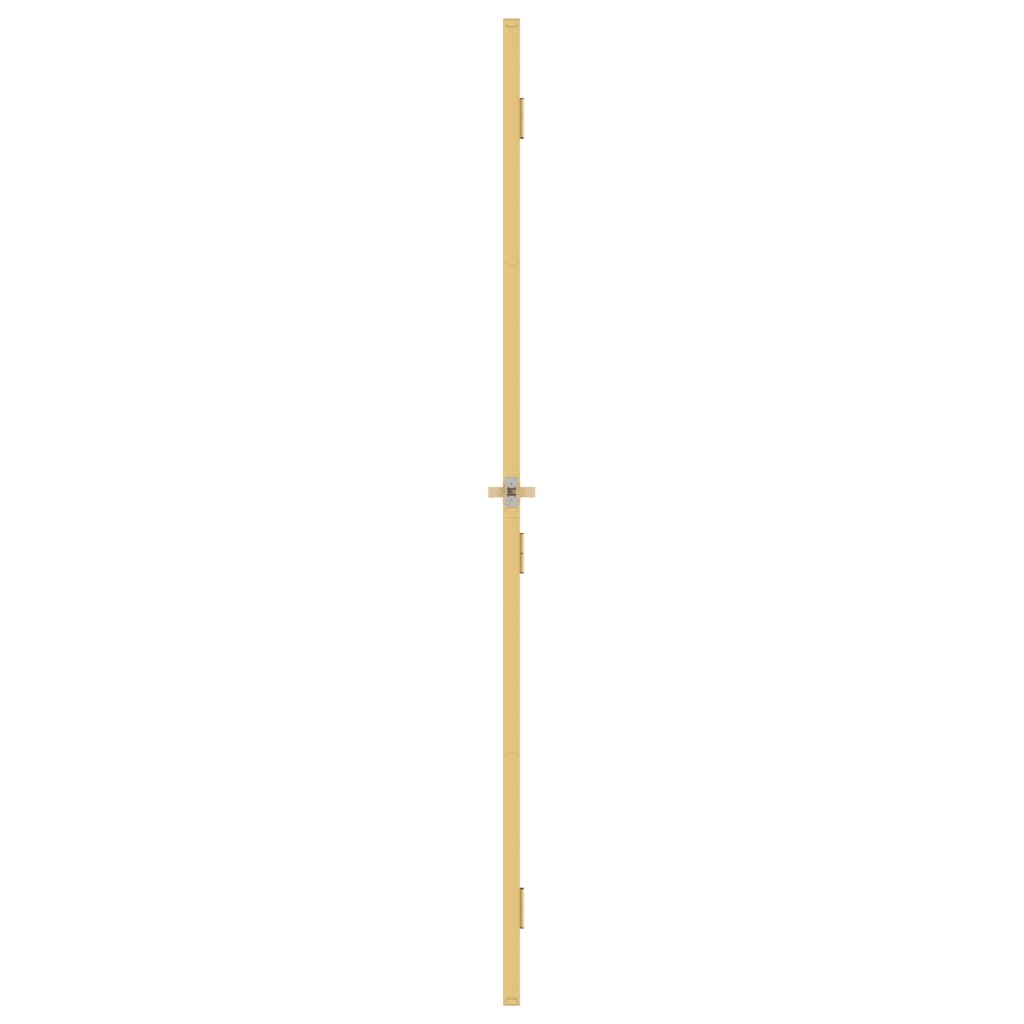 Innentür Schlank Golden 93x201,5 cm Hartglas und Aluminium