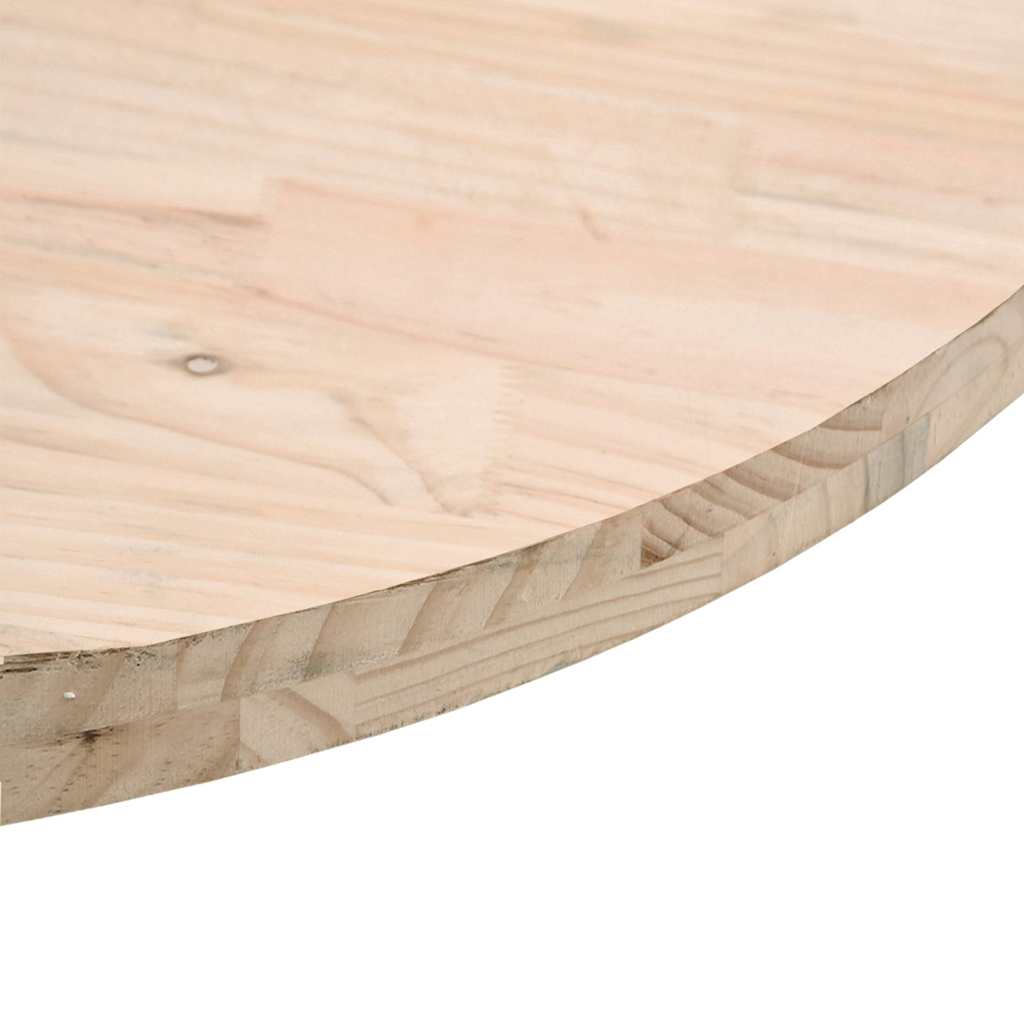 Table top round Ø40x3 cm solid pine wood