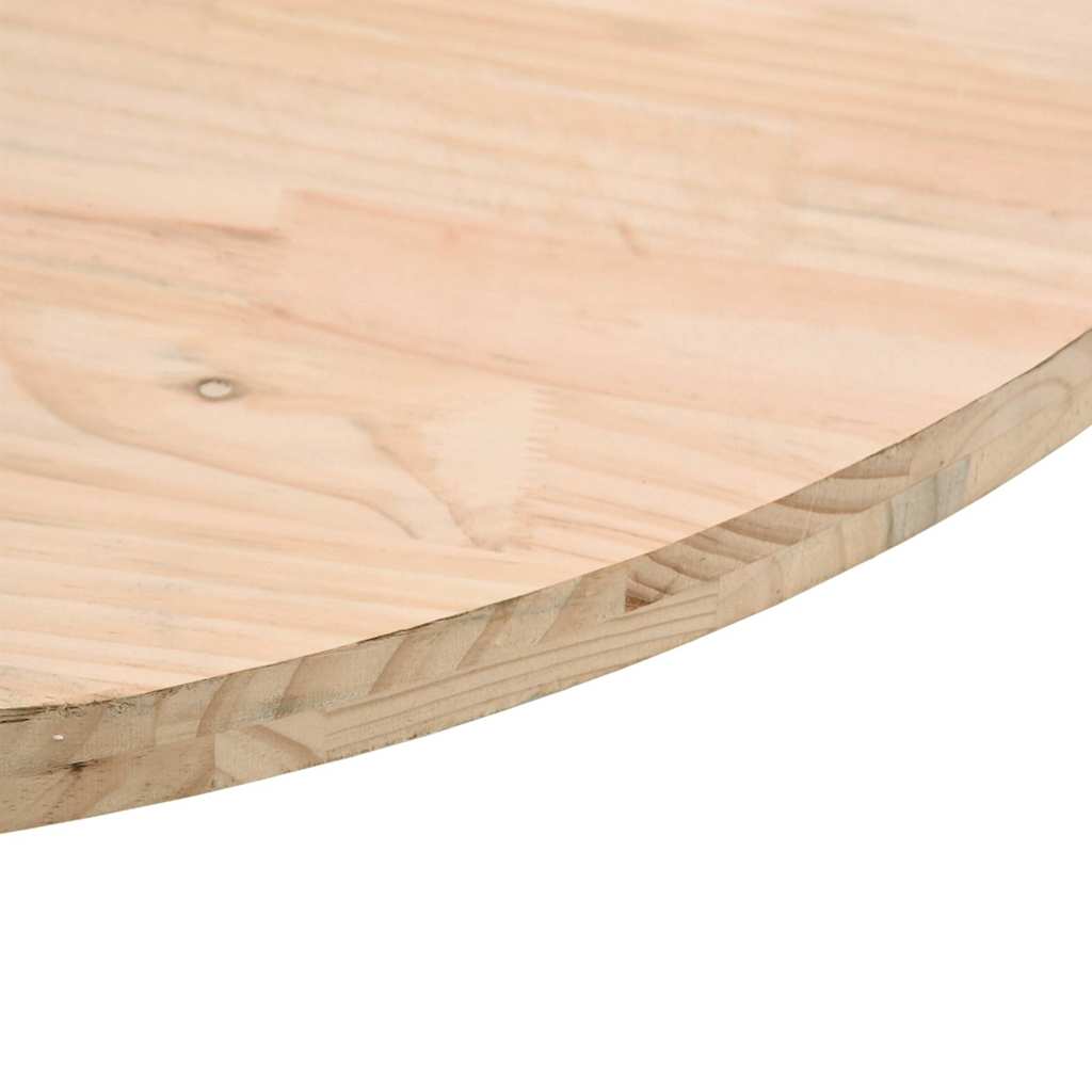 Table top round Ø70x3 cm solid pine wood