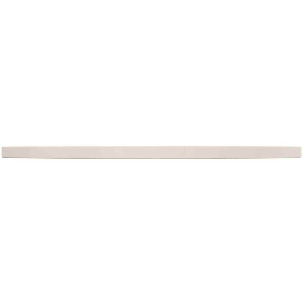 Tischplatte Rund Weiß Ø70x3 cm Massivholz Kiefer