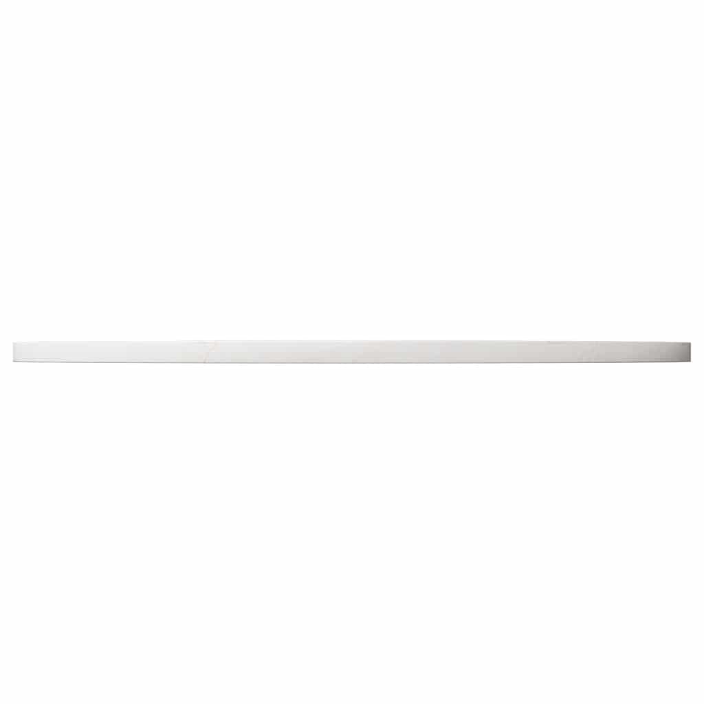 Tischplatte Rund Weiß Ø80x3 cm Massivholz Kiefer