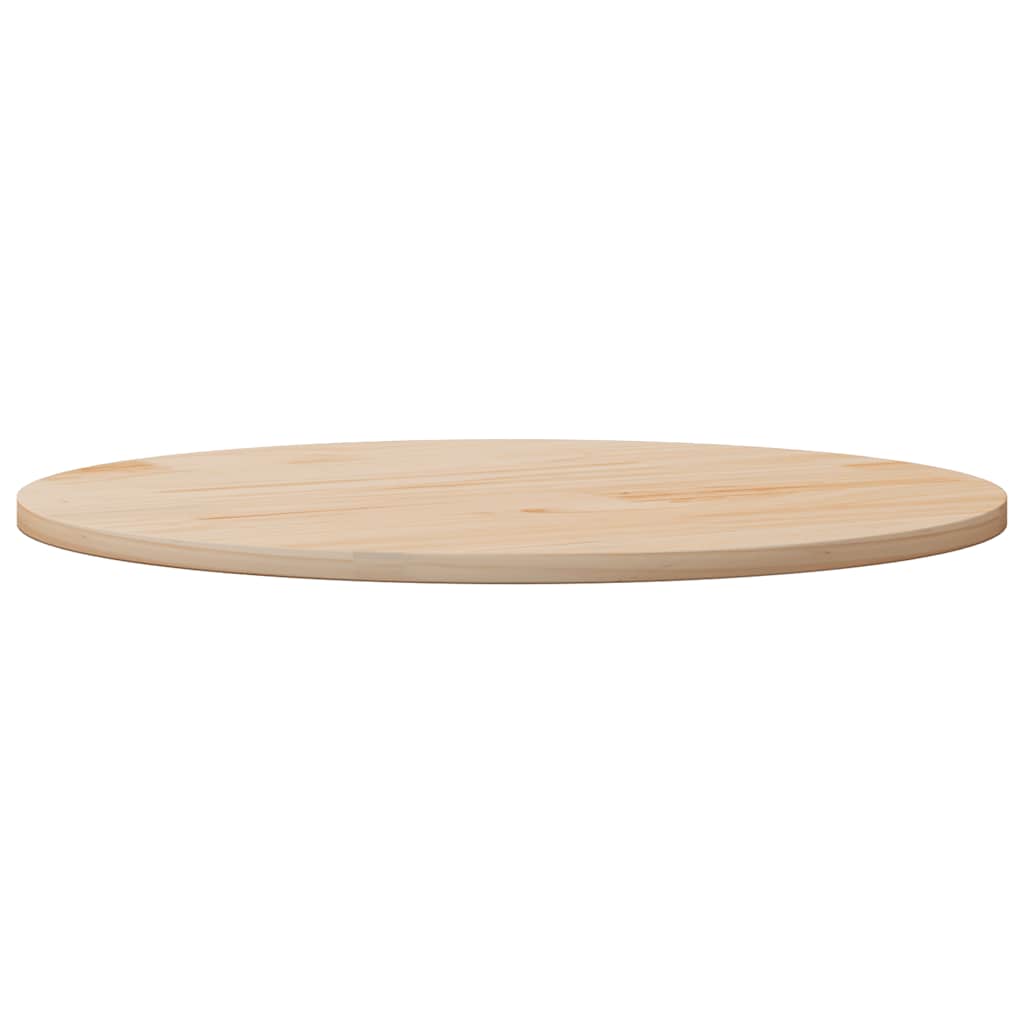 Table top round Ø90x3 cm solid pine wood