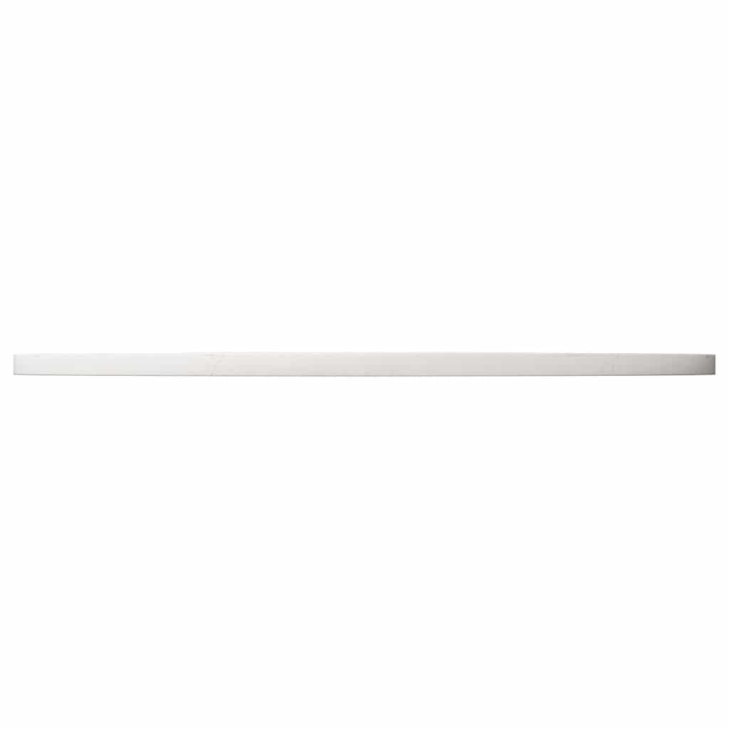 Tischplatte Rund Weiß Ø90x3 cm Massivholz Kiefer