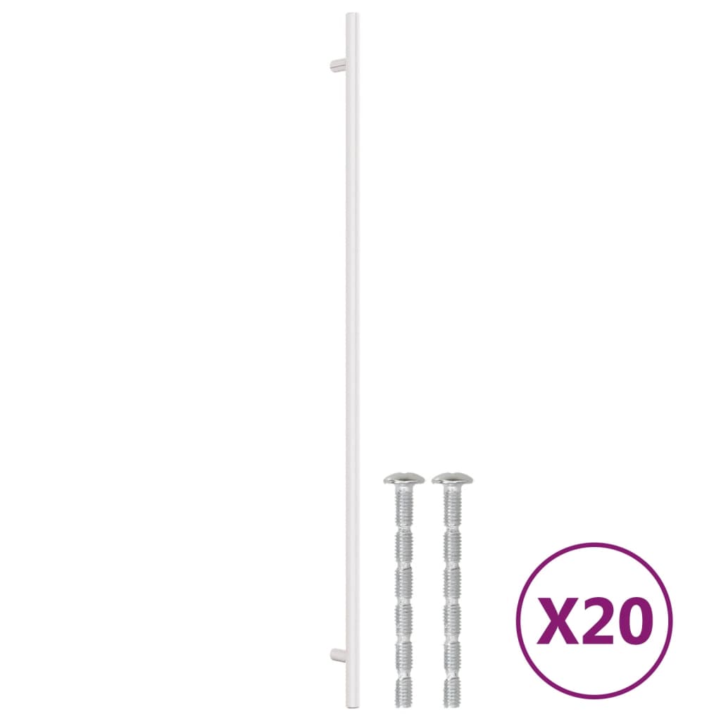 Möbelgriffe 20 Stk. Silbern 480 mm Edelstahl