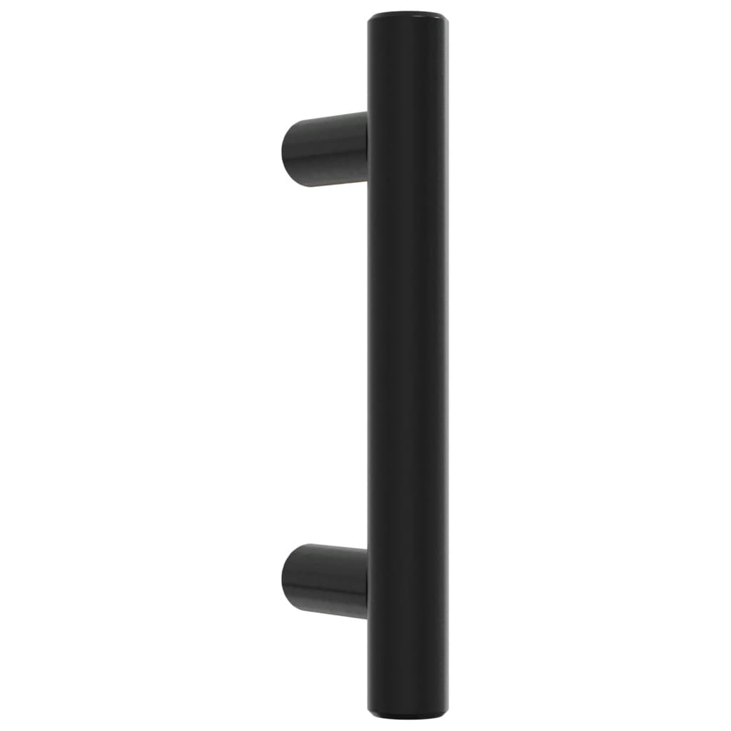 Möbelgriffe 20 Stk. Schwarz 64 mm Edelstahl