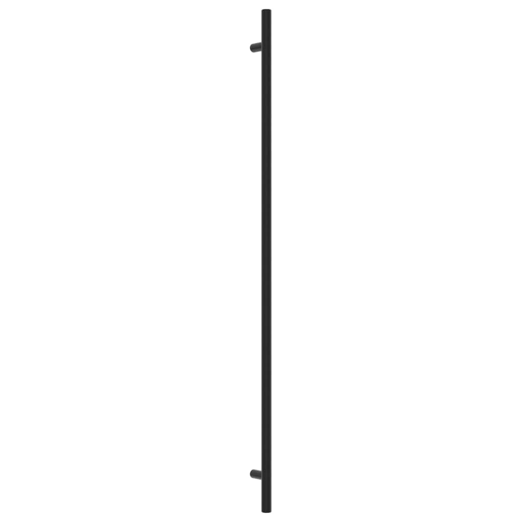 Möbelgriffe 10 Stk. Schwarz 480 mm Edelstahl