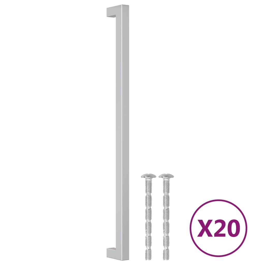 Möbelgriffe 20 Stk. Silbern 320 mm Edelstahl