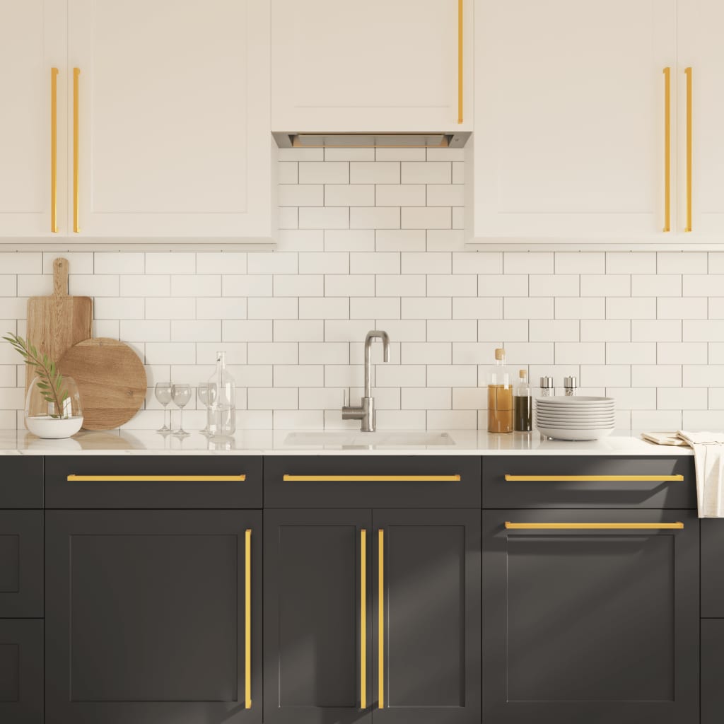 Möbelgriffe 20 Stk. Golden 480 mm Edelstahl