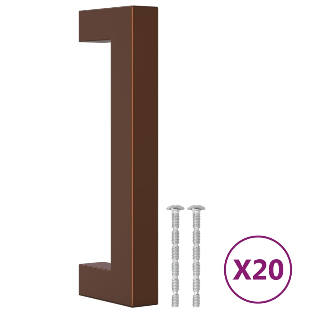 Möbelgriffe 20 Stk. Bronzen 96 mm Edelstahl