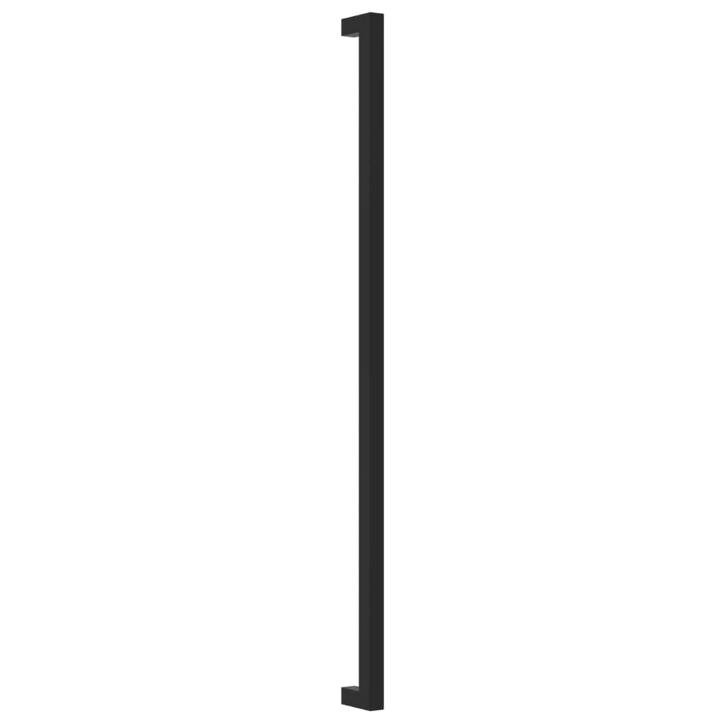 Möbelgriffe 10 Stk. Schwarz 480 mm Edelstahl