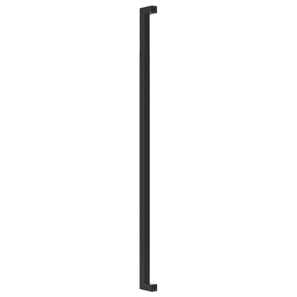 Möbelgriffe 10 Stk. Schwarz 480 mm Edelstahl