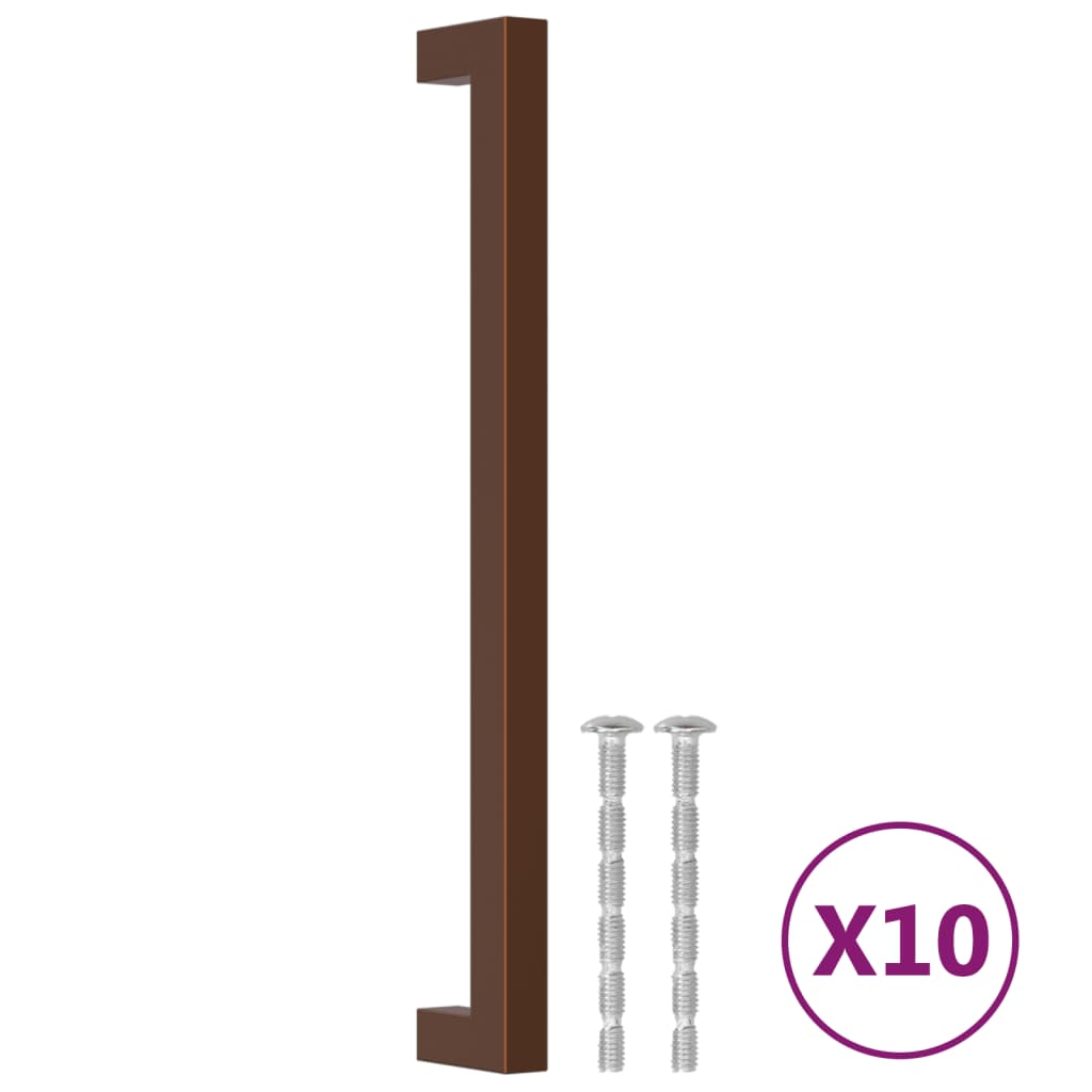Möbelgriffe 10 Stk. Bronzen 224 mm Edelstahl
